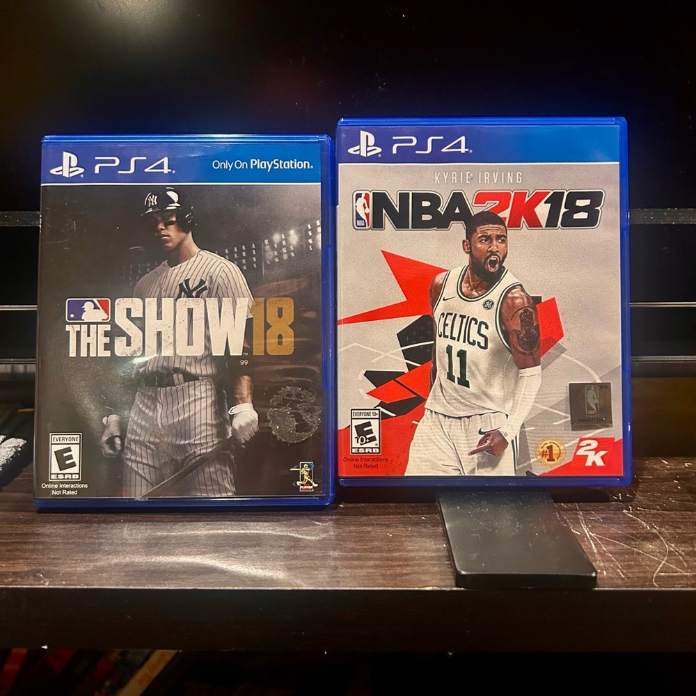 PS4 PlayStation Sports The Show 18 and NBA 2K18 Game Bundle -